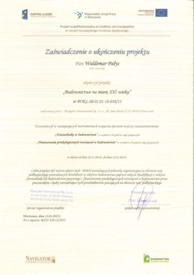 Zaświadczenie fotowoltaika